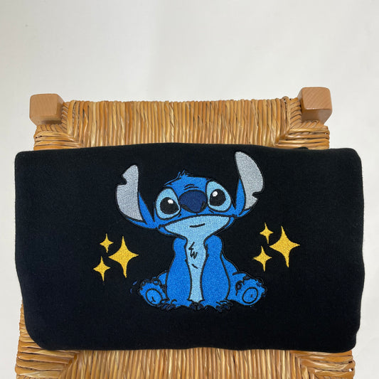 STITCH CHARACTER CREWNECK (BLACK)