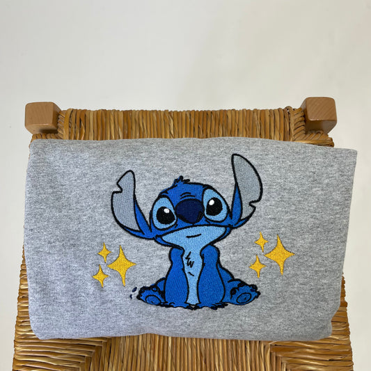 STITCH CHARACTER CREWNECK (GREY)